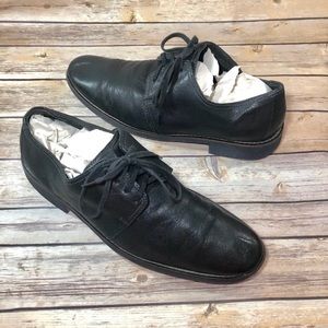 Cole Haan black soft pebble leather dress shoe